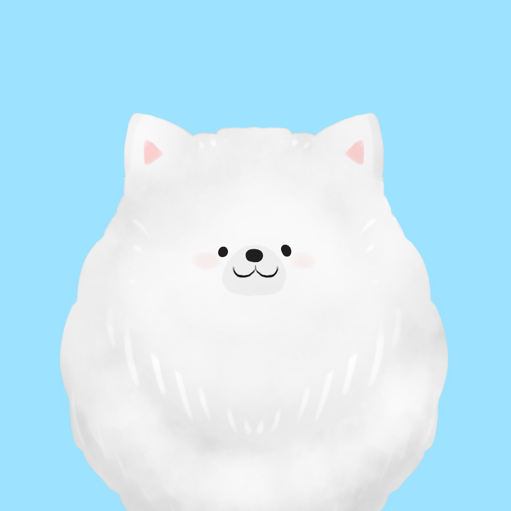 フリー画像 犬 ポメラニアン 白 くま趣味